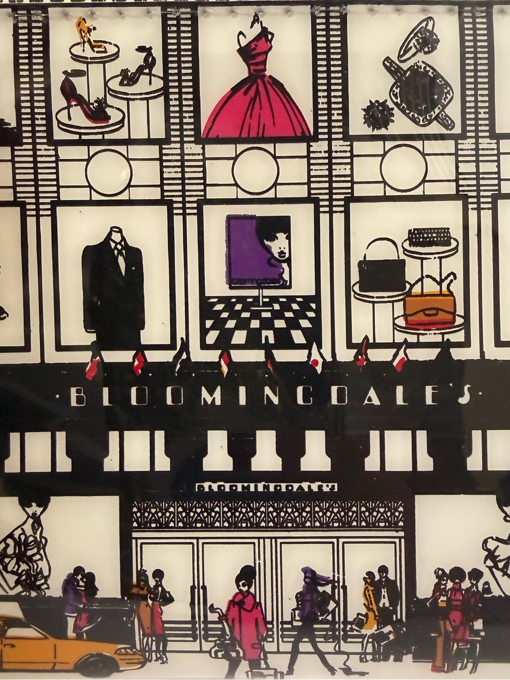 Bloomingdale's Black & White Pouch